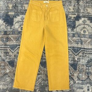 Madewell wide leg jeans.